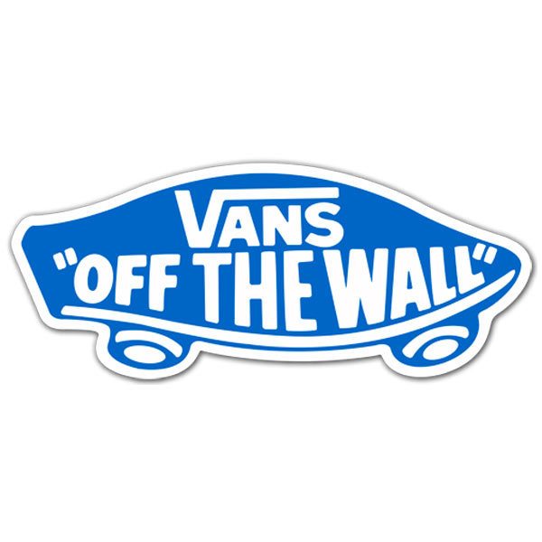 Sticker Vans off the wall blue 