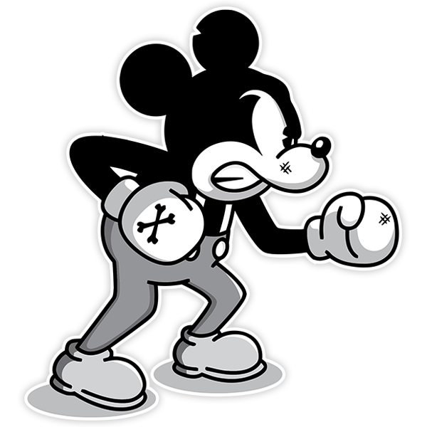 Car & Motorbike Stickers: Mickey Mouse retro