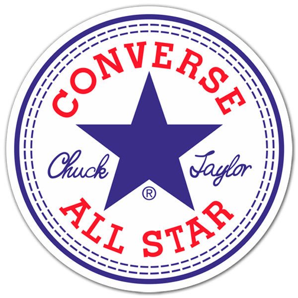 Sticker Converse Star circular | MuralDecal.com