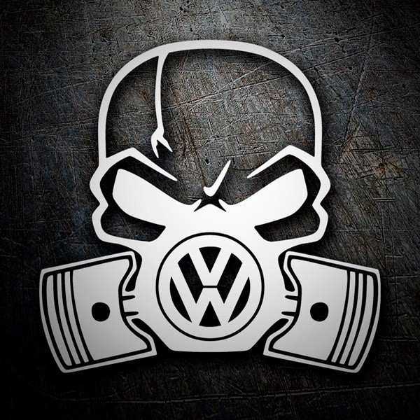 Sticker Skull Volkswagen