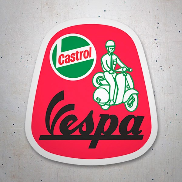 Sticker Vespa Castrol II