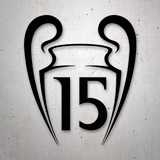 Car & Motorbike Stickers: Real Madrid 15 Champions League 2