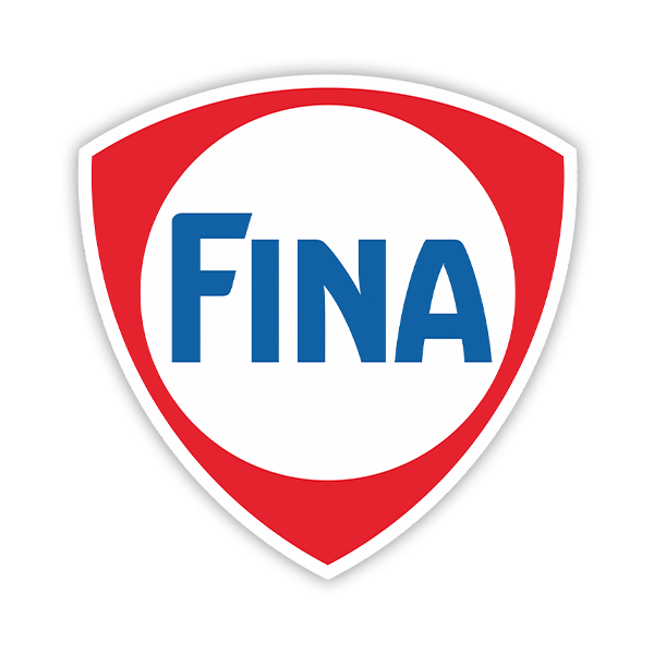 Car & Motorbike Stickers: Fina Oil