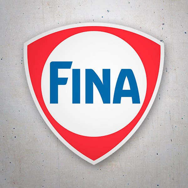 Car & Motorbike Stickers: Fina Oil