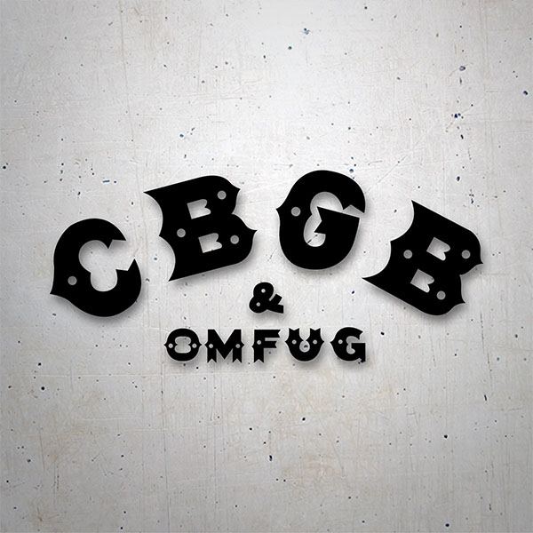 Car & Motorbike Stickers: CBGB Rock