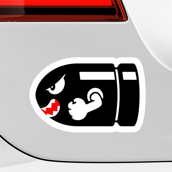 Car & Motorbike Stickers: Bullet Mario Bros