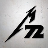 Car & Motorbike Stickers: Metallica 72 2