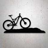 Car & Motorbike Stickers: Mountain bike on a hill 2