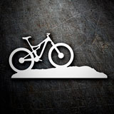 Car & Motorbike Stickers: Mountain bike on a hill 3