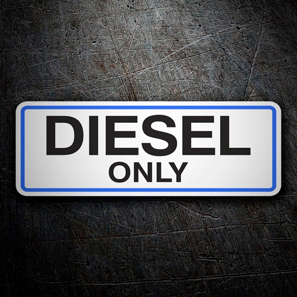 Camper van decals: Diesel Only