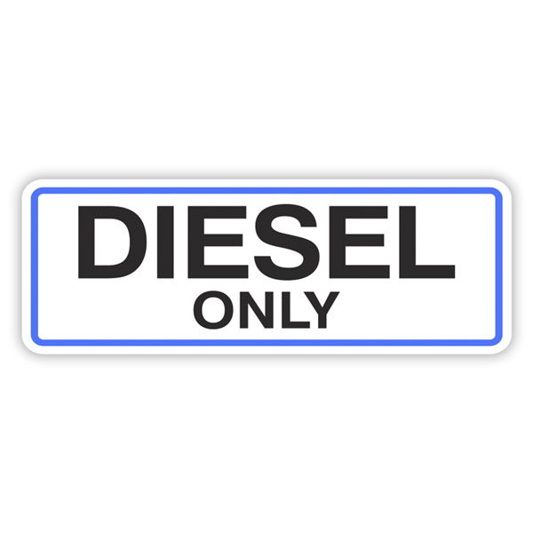 Camper van decals: Diesel Only