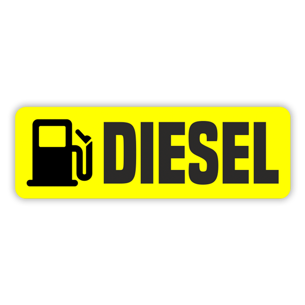 Camper van decals: Yellow Diesel