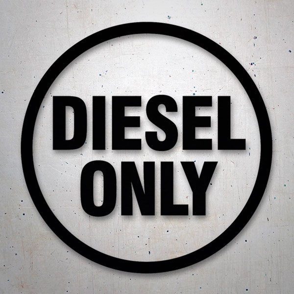 Camper van decals: Diesel Only 2