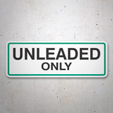 Camper van decals: Unleaded Only 3