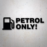 Camper van decals: Petrol Only 2