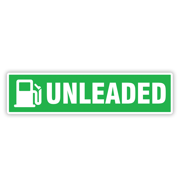 Camper van decals: Green Unleaded