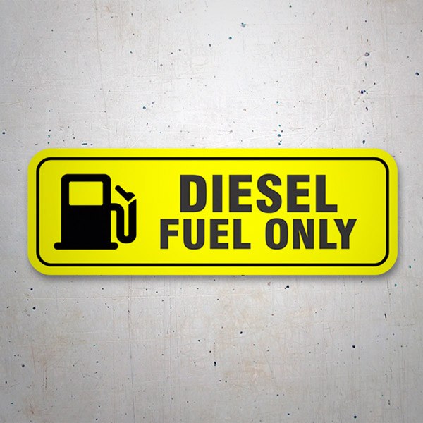 Camper van decals: Diesel fuel only