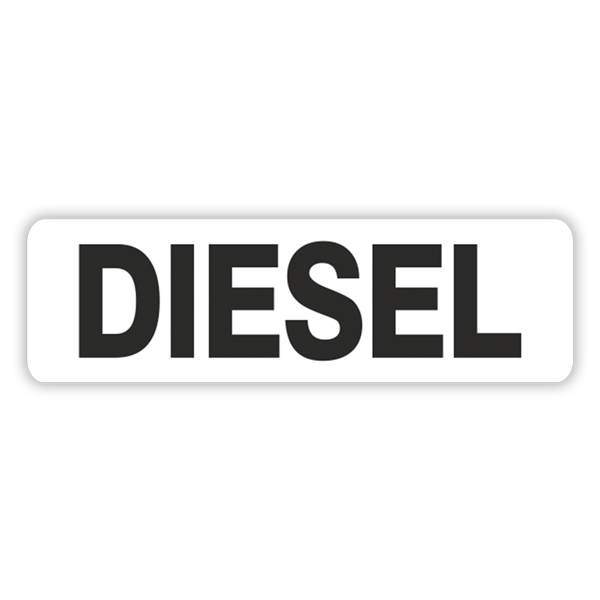 Camper van decals: White Diesel