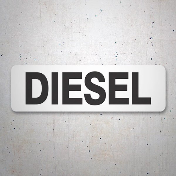 Camper van decals: White Diesel