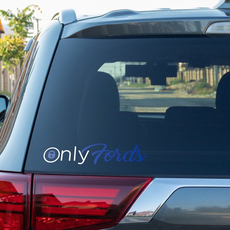 Car & Motorbike Stickers: Only Fords