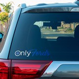 Car & Motorbike Stickers: Only Fords 2