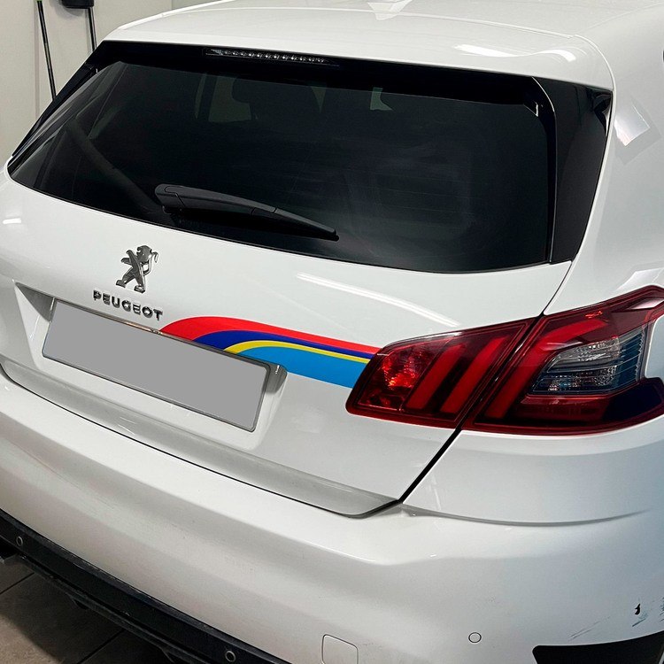 Car & Motorbike Stickers: Peugeot Sport side adhesive with racing stripes