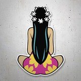 Car & Motorbike Stickers: Hinano Tahiti Hawaii Girl 2 3