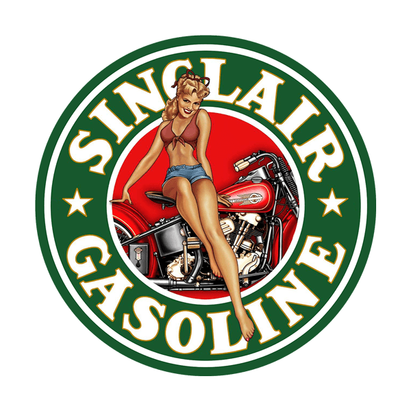 Wall Stickers: Sinclair Gasoline Pin-up Decorative Vinyl