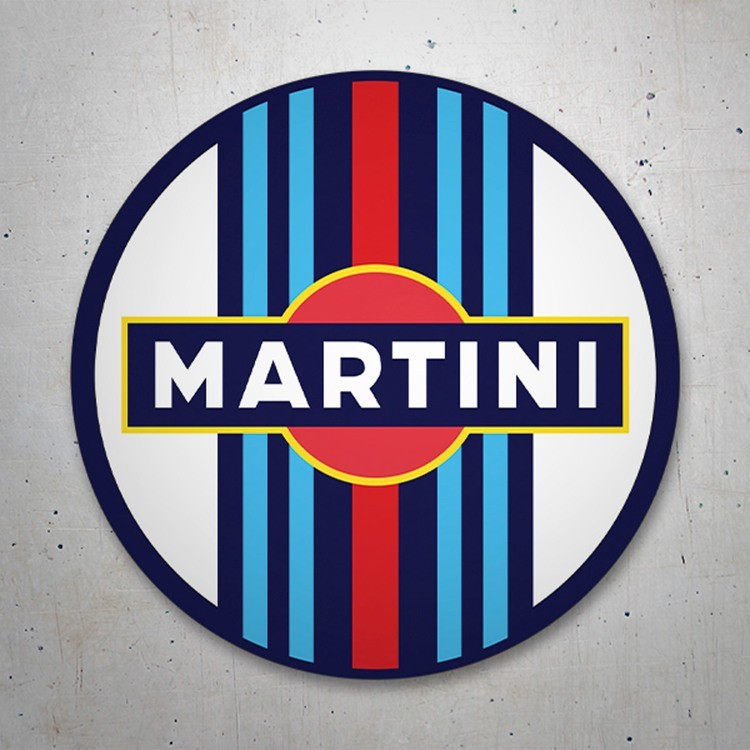 Car & Motorbike Stickers: Circular Martini Racing sticker for cars