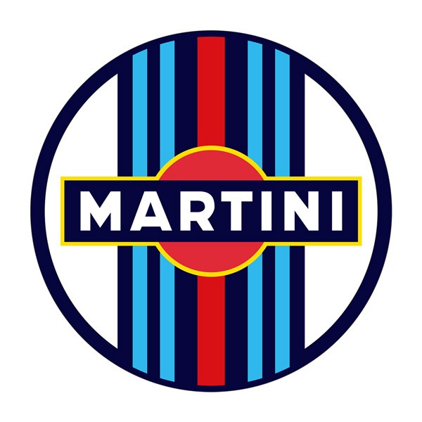 Car & Motorbike Stickers: Circular Martini Racing sticker for cars