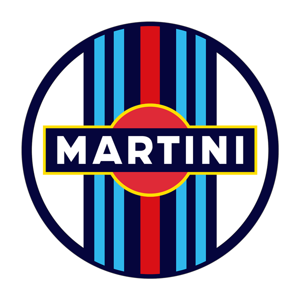 Car & Motorbike Stickers: Circular Martini Racing sticker for cars