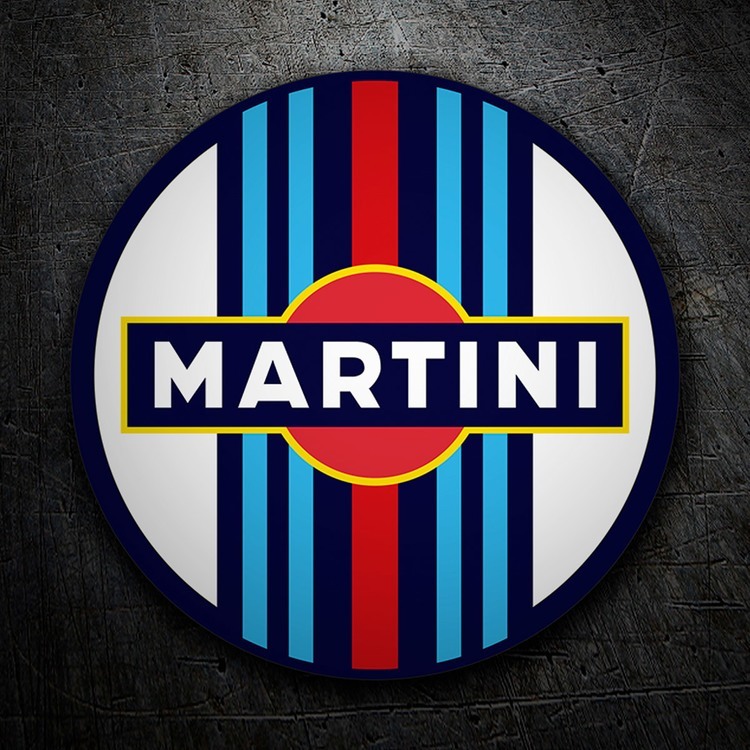 Car & Motorbike Stickers: Circular Martini Racing sticker for cars