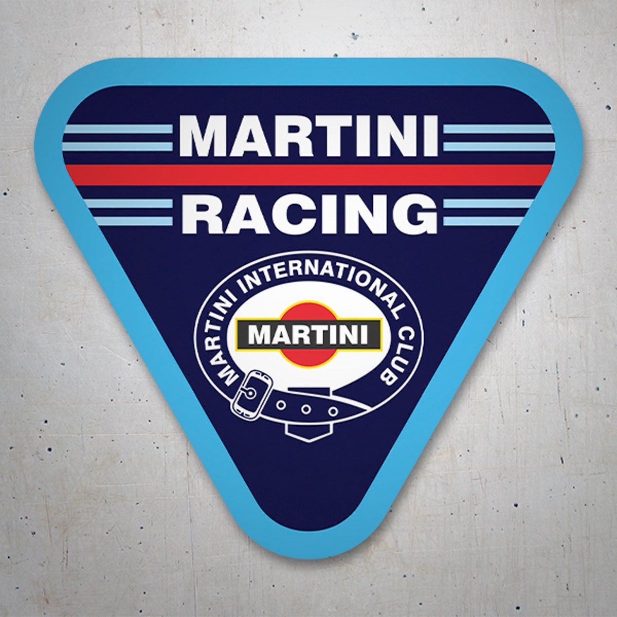 Car & Motorbike Stickers: Martini Racing sticker with triangular design 3