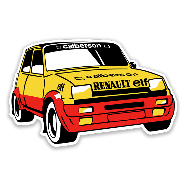 Car & Motorbike Stickers: Classic Renault 5 Copa Calberson Design