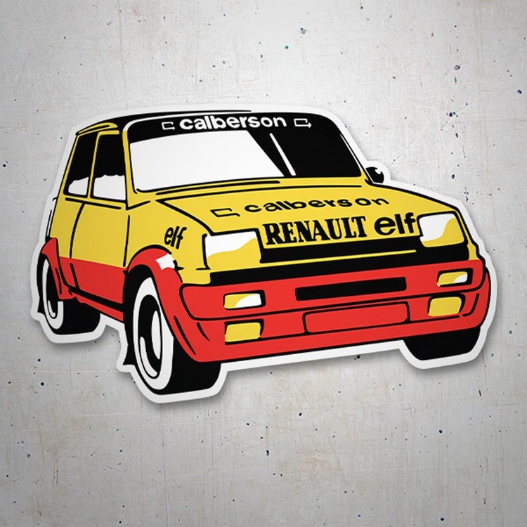 Car & Motorbike Stickers: Classic Renault 5 Copa Calberson Design