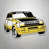 Car & Motorbike Stickers: Renault 5 Copa Turbo with Sporty Design 3