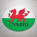 Car & Motorbike Stickers: CYMRU Welsh Shield sticker, Welsh dragon 3