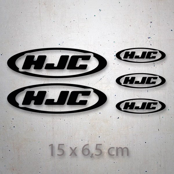 Car & Motorbike Stickers: Set 5X HJC