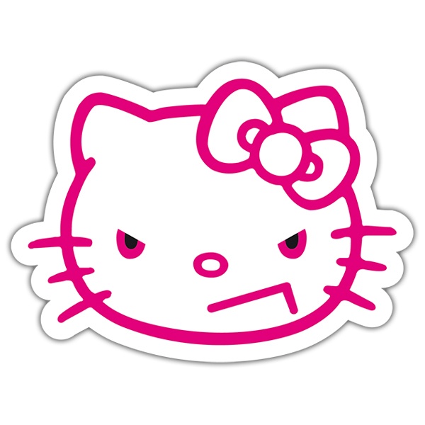 Sticker Hello Kitty angry