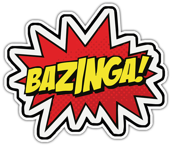 online kanji Bazinga sticker  (Big theory)  MuralDecal.com bang