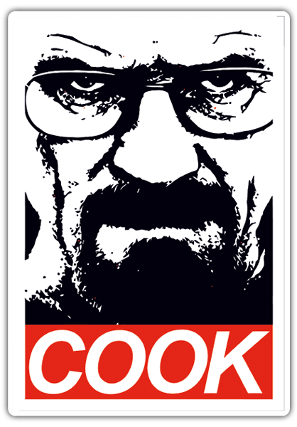 Car & Motorbike Stickers: Breaking Bad Cook