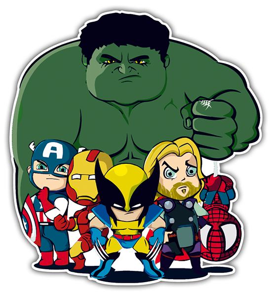Sticker Cartoon Avengers | MuralDecal.com