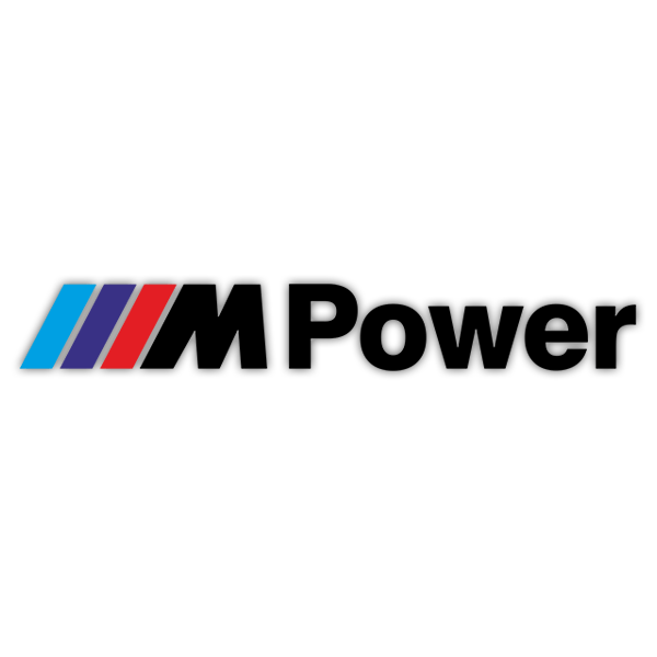 Car & Motorbike Stickers: BMW Power Black