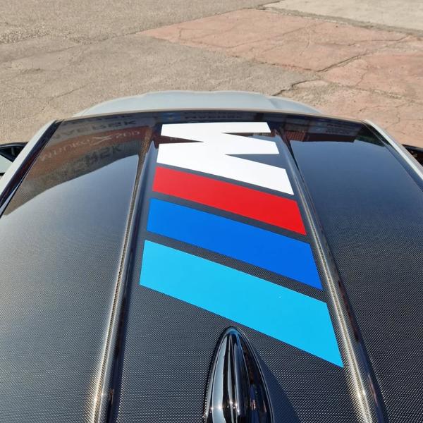 Car & Motorbike Stickers: BMW M-series White