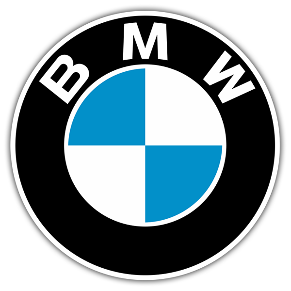 Car & Motorbike Stickers: Classic BMW Emblem Retro