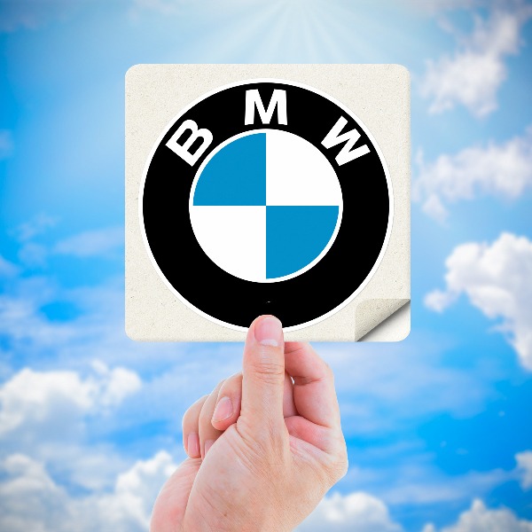 Car & Motorbike Stickers: Classic BMW Emblem Retro