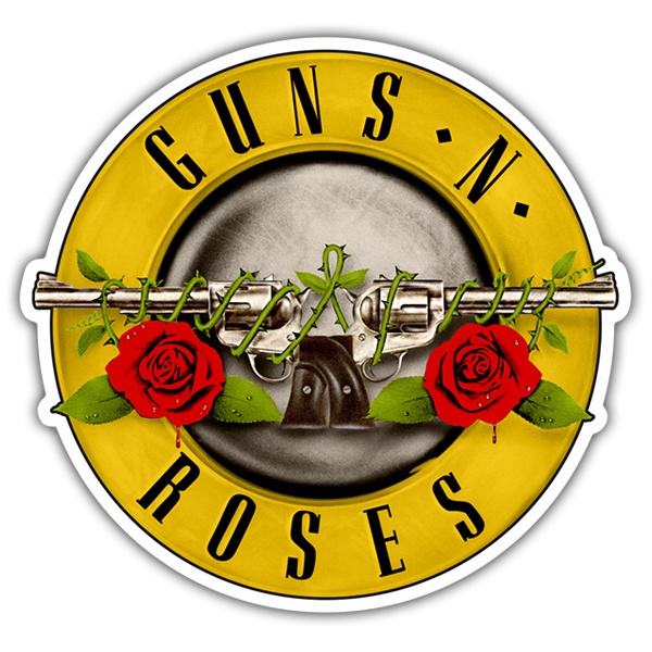 Vinilo para pared de sala Musical Banda Guns and Roses Slash