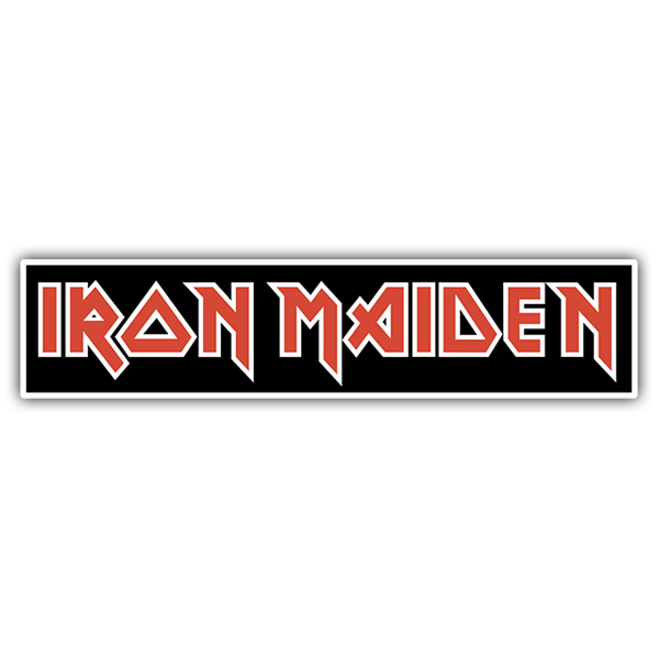 Sticker Iron Maiden Red | MuralDecal.com