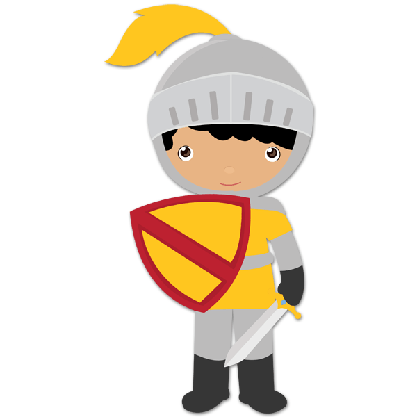 Stickers for Kids Yellow knight