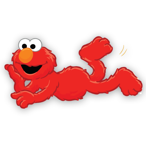 40 kanji lying Stickers Elmo Kids for